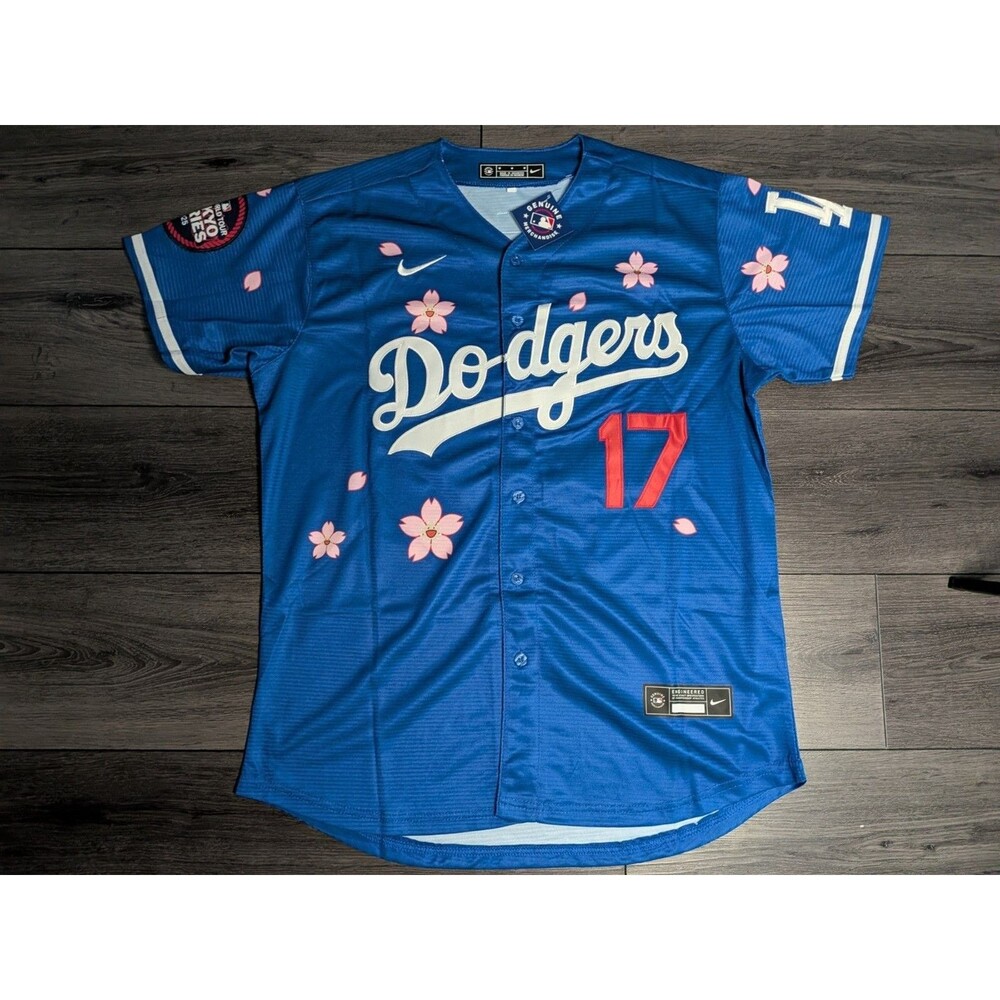 Shohei Ohtani #17 2026 Tokyo Series Cherry Blossom Stitched Dodger Jersey Medium - Picture 1 of 8